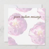 ピンクのバラの写真,あなたは私のbridesmaidカードになる 招待状 (裏面)