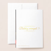 ピンクのバラの写真 – ハンガリーの名前の日 – 贅沢 箔カード (裏面封筒付き)