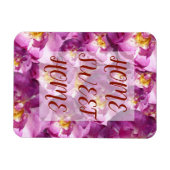 ピンクのバラの写真 マグネット (横)