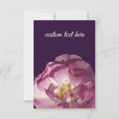 ピンクのバラの写真、私のメイド・オブ・オーナー（花嫁付き添い人） 招待状 (裏面)