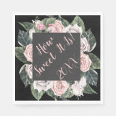 ピンクのバラの卒業式の甘さ スタンダードランチョンナプキン (正面)