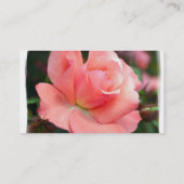 ピンクのバラの名刺 名刺 (裏面)