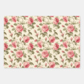 ピンクのバラの喜び ラッピングペーパーシート (正面2)