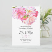 ピンクのバラの園ミセス結婚ズ 招待状 (スタンド正面)