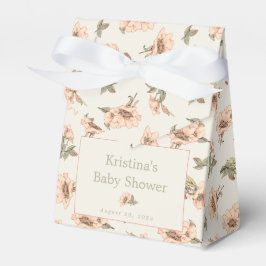 ピンクのバラの女の子の赤ちゃんシャワーお気に入りボックス フェイバーボックス