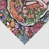 ピンクのバラの女神 薄葉紙 (詳細)