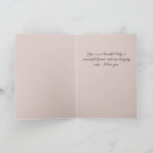 ピンクのバラの姉妹バレンタインデーカード シーズンカード (内部)