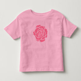 ピンクのバラの幼児のTシャツ トドラーTシャツ