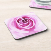 ピンクのバラの愛の花セットの6 コースター (左側)