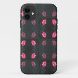 ピンクのバラの模様 iPhone 11 ケース
