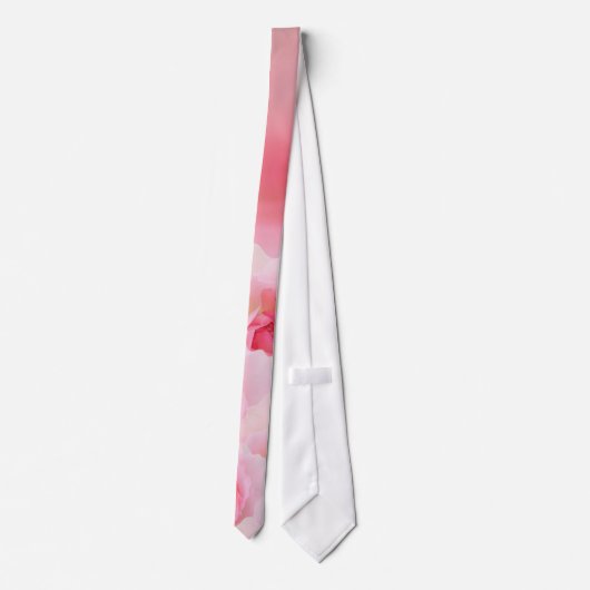 ピンクのバラの母の日 ネクタイ (裏面)