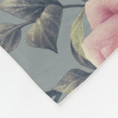 ピンクのバラの毛布 フリースブランケット (角)