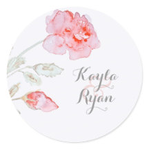 ピンクのバラの水の結婚色