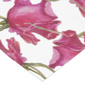 ピンクのバラの水の色のパターンの手絵を描形 ショートテーブルランナー (コーナー)