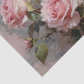 ピンクのバラの水の色の切り離し 薄葉紙 (詳細)