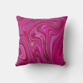 ピンクのバラの渦巻き クッション (裏面)