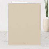 ピンクのバラの画像の誕生日かわいらしカード カード (裏面)