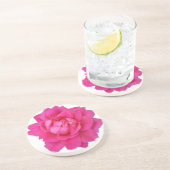 ピンクのバラの砂岩コースター コースター (側面)