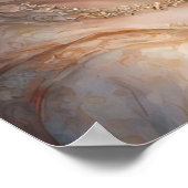 ピンクのバラの美しい少女 ポスター (角)