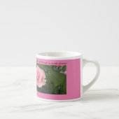 ピンクのバラの考えエスプレッソマグ エスプレッソカップ (右)