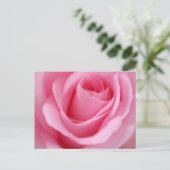 ピンクのバラの花のクローズアップ画像 ポストカード (スタンド正面)