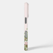 ピンクのバラの花のフェンスカウガール Case-Mate iPhoneケース (裏面 / 右)
