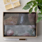 ピンクのバラの花のフランスのスクリプト花瓶の切り離し 薄葉紙 (ギフト)