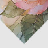 ピンクのバラの花のブライダルシャワー 薄葉紙 (詳細)