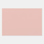 ピンクのバラの花の光沢のある色合い ラッピングペーパーシート (正面3)