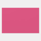 ピンクのバラの花の光沢のある色合い ラッピングペーパーシート (正面3)