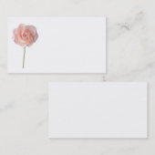 ピンクのバラの花の名刺 名刺 (正面/裏面)