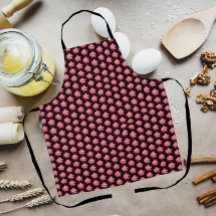 ピンクのバラの花の模様（ブラック）