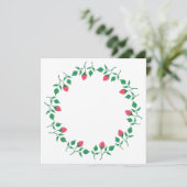 ピンクのバラの花を持つフローラの丸い枠 (スタンド正面)