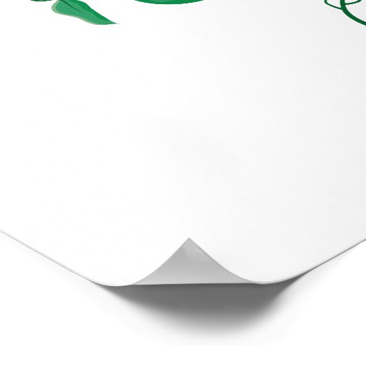 ピンクのバラの花を持つフローラの丸い枠 ポスター (角)