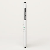 ピンクのバラの花を持つフローラの丸い枠 Case-Mate iPhoneケース (裏面/左)