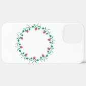 ピンクのバラの花を持つフローラの丸い枠 Case-Mate iPhoneケース (裏面 / 右)