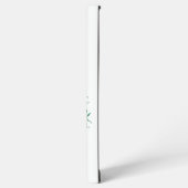 ピンクのバラの花を持つフローラの丸い枠 SAMSUNG GALAXYケース (左側面)