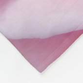 ピンクのバラの花ガーデン女の子子供部屋 フリースブランケット (角)