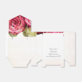 ピンクのバラの花フローラロマン結婚ティック フェイバーボックス (折り畳みなし)