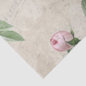 ピンクのバラの花ヴィンテージ音楽コラージュのデコページ 薄葉紙 (詳細)