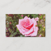 ピンクのバラの花嫁と新郎の新しいアドレスカード 名刺 (裏面)