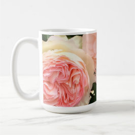ピンクのバラの花嫁の母 コーヒーマグカップ