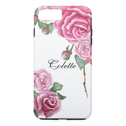 ピンクのバラの花束のiPhone 7のプラスの場合 Case-Mate iPhoneケース (裏面)