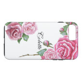 ピンクのバラの花束のiPhone 7のプラスの場合 Case-Mate iPhoneケース (裏面(横))