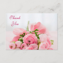 ピンクのバラの花束は感謝していしています サンキューカード