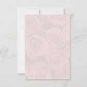 ピンクのバラの花束は感謝していしています サンキューカード (裏面)