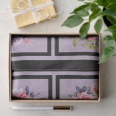 ピンクのバラの花束タイルの切り離し 薄葉紙 (ギフト)