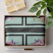 ピンクのバラの花束タイルの切り離し 薄葉紙 (ギフト)