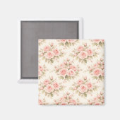 ピンクのバラの花束 マグネット (正面/裏面)