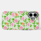 ピンクのバラの花柄 Case-Mate iPhoneケース (裏面 (横))